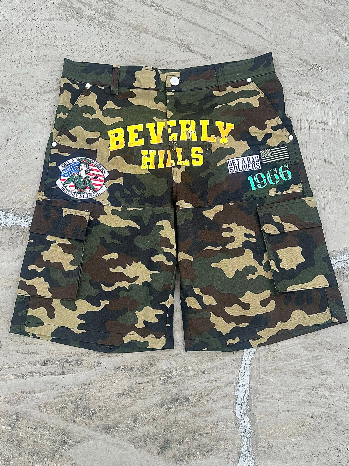 G.A.B.S Camo Cargo Shorts