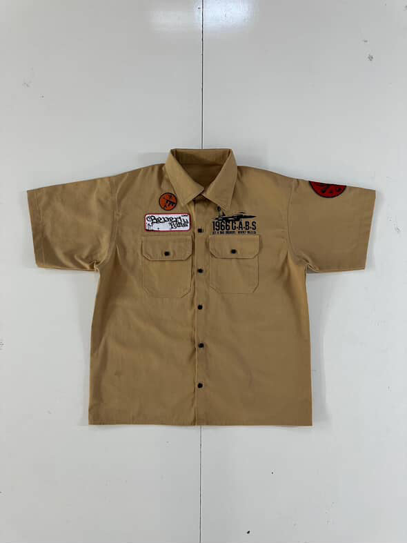 G.A.B.S Tan Collared Button Up