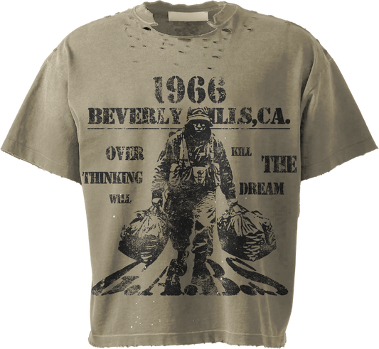 G.A.B.S Green Over Thinking Will Kill The Dream Tee